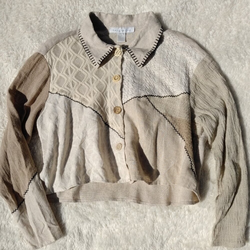 Vintage The Limited patchwork top
